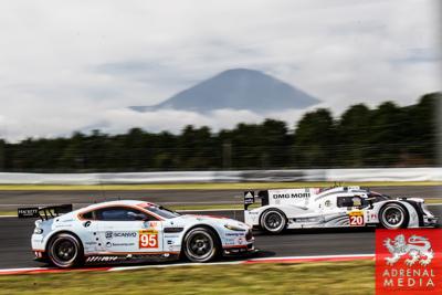 Timo Bernhard (DEU) / Mark Webber (AUS) / Brendon Hartley (NZL) / drivers of car #20 LMP1 Porsche Team (DEU) Porsche 919 Hybrid, Kristian Poulsen (DNK) / David Heinemeir Hansson (DNK) / drivers of car #95 LMGTE AM Aston Martin Racing (GBR) Aston Martin Va