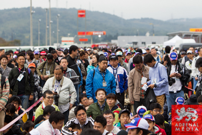 Pit walk and Autograph for the fans at Fuji Speedway - Shizuoka Prefecture - Japan