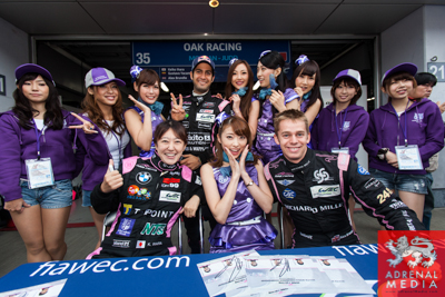 Keiko Lhara (JPN) / Gustavo Yacaman (COL) Alex Brundle (GBR) / drivers of car #35 LMP2 OAK RACING (FRA) Morgan - Judd Autograph session for the fans to meet the drivers at Fuji Speedway - Shizuoka Prefecture - Japan