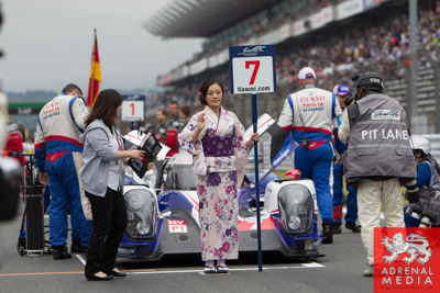 Alexander Wurz (AUT) / Stephane Sarrazin (FRA) / Kazuki Nakajima (JPN) / drivers of car #7 LMP1 Toyota Racing (JPN) Toyota TS 040 - Hybrid Grid Walk at Fuji Speedway - Shizuoka Prefecture - Japan