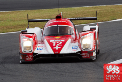 Nicolas Prost (FRA) / Nick Heidfeld (DEU) / Mathias Beche (CHE) drouchut (FRA) / drivers of car #12 LMP1 Rebellion Racing (CHE) Rebellion Toyota R-One at Fuji Speedway - Shizuoka Prefecture - Japan