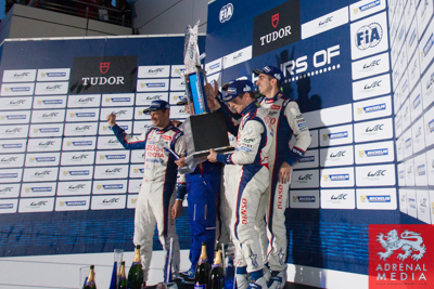 Winners Trophy presented to Anthony Davidson (GBR) / Nicolas Lapierre (FRA) / Sebastien Buemi (CHE) / drivers of car #8 LMP1 Toyota Racing (JPN) Toyota TS 040 - Hybrid at Fuji Speedway - Shizuoka Prefecture - Japan
