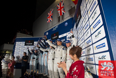 LMGTE Am Podium Kristian Poulsen (DNK) / David Heinemeir Hansson (DNK) / drivers of car #95 LMGTE AM Aston Martin Racing (GBR) Aston Martin Vantage V8, Paul Dalla Lana (CAN) / Pedro Lamy (PRT) / Christoffer Nygaard (DNK) / drivers of car #98 LMGTE AM Asto