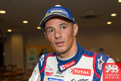 Stephane Sarrazin Toyota is interviewed after the race after coming 2nd overall  Fuji Speedway - Shizuoka Prefecture - Japan