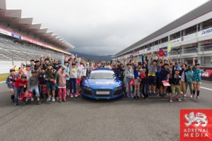 Fuji School, Kids with Safety Car at Fuji Speedway - Shizuoka Prefecture - Japan