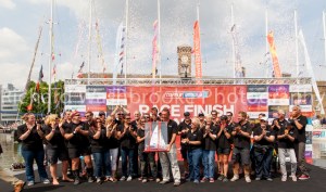 Pyro1 - Clipper Round the World Race, St Katherine Docks  12th July 2014
