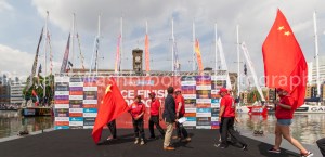 Pyro1 - Clipper Round the World Race, St Katherine Docks  12th July 2014