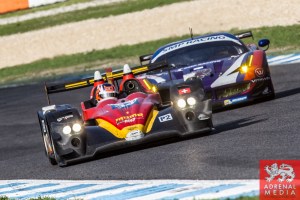 Michel Frey (CHE) / Franck Mailleux (FRA) / Patric Niederhauser (CHE) drivers of car #34 RACE PERFORMANCE  (CHE) Oreca 03 - Judd Race at Circuito Estoril - Cascais - Portugal