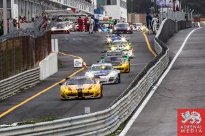 Daniel McKenzie (GBR) / George Richardson (GBR) / Daniel Zampieri (ITA) drivers of car #66 JMW MOTORSPORT  (GBR) Ferrari F458 Italia Free Practice 1 at Circuito Estoril - Cascais - Portugal