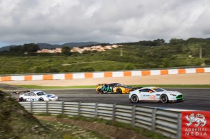 Roald Goethe (DEU) / Stuart Hall (GBR) / Daniel Brown (GBR) drivers of car #85 GULF RACING UK  (GBR) Aston Martin Vantage V8 Free Practice 1 at Circuito Estoril - Cascais - Portugal