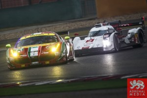 Davide Rigon (ITA) / James Calado (GBR) / drivers of car #71 LMGTE PRO AF Corse (ITA) Ferrari F458 Italia Free Practice 2 - 6 Hours of Shanghai at Shanghai International Circuit - Shanghai - China