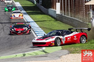 Johnny Laursen (DNK) / Mikkel Mac  (DNK) / Jan Magnussen (DNK) drivers of car #60 FORMULA RACING  (DNK) Ferrari F458 Italia GT3 Race at Circuito Estoril - Cascais - Portugal