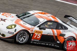 Francois Perrodo (FRA) / Emmanuel Collard (FRA) / Matthieu Vaxiviere (FRA) / Car #75 LMGTE AM Prospeed Competition (BEL) Porsche 911 GT3 RSR Free Practice 3 - 6 Hours of Shanghai at Shanghai International Circuit - Shanghai - China