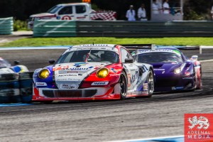 Raymond Narac (FRA) / Nicolas Armindo (FRA) / Christina Nielsen (DNK) drivers of car #76 IMSA PERFORMANCE MATMUT  (FRA) Porsche 911 GT3 RSR Race at Circuito Estoril - Cascais - Portugal