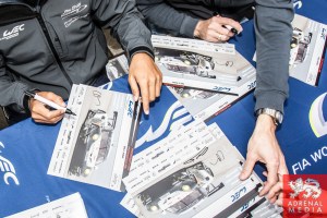 Christian Ried (DEU) / Wolf Henzler (DEU) / Khaled Al Qubaisi (ARE) / Car #88 LMGTE AM Proton Competition (DEU) Porsche 911 RSR Autograph Session - 6 Hours of Shanghai at Shanghai International Circuit - Shanghai - China