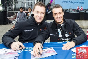 Roman Rusinov (RUS) / Olivier Pla (FRA) / Julien Canal (FRA) / Car #26 LMP2 G-Drive Racing (RUS) Morgan-Nissan Autograph Session - 6 Hours of Shanghai at Shanghai International Circuit - Shanghai - China