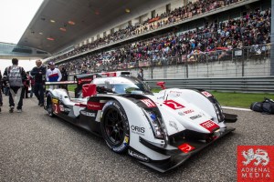 Marcel Fassler (CHE) / Andre Lotterer (DEU) / Benoit Treluyer (FRA) / Car #2 LMP1 Audi Sport Team Joest (DEU) Audi R18 e-tron quattro Race - 6 Hours of Shanghai at Shanghai International Circuit - Shanghai - China