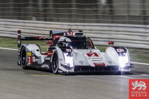 Marcel Fassler (CHE) / Andre Lotterer (DEU) / Benoit Treluyer (FRA) / Car #2 LMP1 Audi Sport Team Joest (DEU) Audi R18 e-tron quattro - 6 Hours of Bahrain at Bahrain International Circuit (BIC) - Sakhir - Kingdom of Bahrain