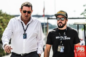 Fernando Alonso visiting Bahrain