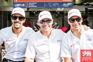 Lucas Di Grassi (BRA) / Loic Duval (FRA) / Tom Kristensen (DNK) / Car #1 LMP1 Audi Sport Team Joest (DEU) Audi R18 e-tron quattro - 6 Hours of Bahrain at Bahrain International Circuit (BIC) - Sakhir - Kingdom of Bahrain