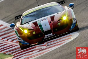 Stephen Wyatt (AUS) / Michele Rugolo (ITA) / Andrea Bertolini (ITA) / Car #81 LMGTE AM AF Corse (ITA) Ferrari F458 Italia - 6 Hours of Bahrain at Bahrain International Circuit (BIC) - Sakhir - Kingdom of Bahrain