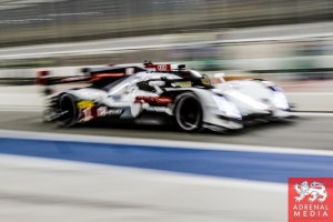 Lucas Di Grassi (BRA) / Loic Duval (FRA) / Tom Kristensen (DNK) / Car #1 LMP1 Audi Sport Team Joest (DEU) Audi R18 e-tron quattro - 6 Hours of Bahrain at Bahrain International Circuit (BIC) - Sakhir - Kingdom of Bahrain