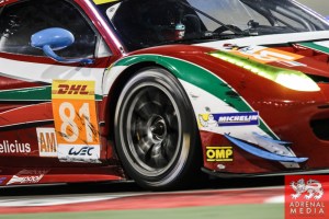 Stephen Wyatt (AUS) / Michele Rugolo (ITA) / Andrea Bertolini (ITA) / Car #81 LMGTE AM AF Corse (ITA) Ferrari F458 Italia - 6 Hours of Bahrain at Bahrain International Circuit (BIC) - Sakhir - Kingdom of Bahrain