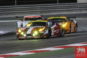 Gianluca Roda (ITA) / Paolo Ruberti (ITA) / Matteo Cressoni (ITA) / Car #90 LMGTE AM 8 Star Motorsports (USA) Ferrari F458 Italia - 6 Hours of Bahrain at Bahrain International Circuit (BIC) - Sakhir - Kingdom of Bahrain
