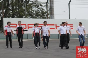 Porsche Team Track Walk - 6 Hours of Sao Paulo at Interlagos Circuit - Sao Paulo - Brazil