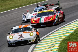 Francois Perrodo (FRA) / Emmanuel Collard (FRA) / Matthieu Vaxiviere (FRA) / Car #75 LMGTE AM Prospeed Competition (BEL) Porsche 911 GT3 RSR - 6 Hours of Sao Paulo at Interlagos Circuit - Sao Paulo - Brazil