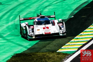 Lucas Di Grassi (BRA) / Loic Duval (FRA) / Tom Kristensen (DNK) / Car #1 LMP1 Audi Sport Team Joest (DEU) Audi R18 e-tron quattro - 6 Hours of Sao Paulo at Interlagos Circuit - Sao Paulo - Brazil