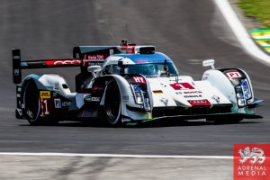 Lucas Di Grassi (BRA) / Loic Duval (FRA) / Tom Kristensen (DNK) / Car #1 LMP1 Audi Sport Team Joest (DEU) Audi R18 e-tron quattro - 6 Hours of Sao Paulo at Interlagos Circuit - Sao Paulo - Brazil