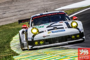 Richard Lietz (AUT) / Jorg Bergmeister (DEU) / Car #91 LMGTE PRO Porsche Team Manthey (DEU) Porsche 911 RSR - 6 Hours of Sao Paulo at Interlagos Circuit - Sao Paulo - Brazil