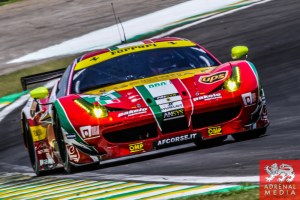 Davide Rigon (ITA) / James Calado (GBR) / Car #71 LMGTE PRO AF Corse (ITA) Ferrari F458 Italia - 6 Hours of Sao Paulo at Interlagos Circuit - Sao Paulo - Brazil