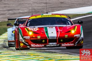 Gianluca Roda (ITA) / Paolo Ruberti (ITA) / Matteo Cressoni (ITA) / Car #90 LMGTE AM 8 Star Motorsports (USA) Ferrari F458 Italia - 6 Hours of Sao Paulo at Interlagos Circuit - Sao Paulo - Brazil