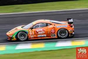 Emerson Fittipaldi (BRA) / Alessandro Pier Guidi (ITA) / Jeffrey Segal (USA) / Car #61 LMGTE AM AF Corse (ITA) Ferrari F458 Italia - 6 Hours of Sao Paulo at Interlagos Circuit - Sao Paulo - Brazil