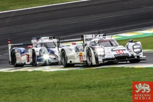 Romain Dumas (FRA) / Neel Jani (CHE) / Marc Lieb (DEU) / Car #14 LMP1 Porsche Team (DEU) Porsche 919 Hybrid  - 6 Hours of Sao Paulo at Interlagos Circuit - Sao Paulo - Brazil
