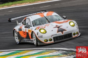 Francois Perrodo (FRA) / Emmanuel Collard (FRA) / Matthieu Vaxiviere (FRA) / Car #75 LMGTE AM Prospeed Competition (BEL) Porsche 911 GT3 RSR - 6 Hours of Sao Paulo at Interlagos Circuit - Sao Paulo - Brazil