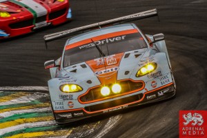 Kristian Poulsen (DNK) / David Heinemeier Hansson (DNK) / Nicki Thiim (DNK) / Car #95 LMGTE AM Aston Martin Racing (GBR) Aston Martin Vantage V8 - 6 Hours of Sao Paulo at Interlagos Circuit - Sao Paulo - Brazil