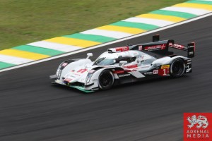 Lucas Di Grassi (BRA) / Loic Duval (FRA) / Tom Kristensen (DNK) / Car #1 LMP1 Audi Sport Team Joest (DEU) Audi R18 e-tron quattro - 6 Hours of Sao Paulo at Interlagos Circuit - Sao Paulo - Brazil