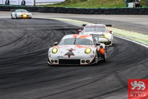 Francois Perrodo (FRA) / Emmanuel Collard (FRA) / Matthieu Vaxiviere (FRA) / Car #75 LMGTE AM Prospeed Competition (BEL) Porsche 911 GT3 RSR - 6 Hours of Sao Paulo at Interlagos Circuit - Sao Paulo - Brazil