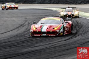 Gianluca Roda (ITA) / Paolo Ruberti (ITA) / Matteo Cressoni (ITA) / Car #90 LMGTE AM 8 Star Motorsports (USA) Ferrari F458 Italia - 6 Hours of Sao Paulo at Interlagos Circuit - Sao Paulo - Brazil