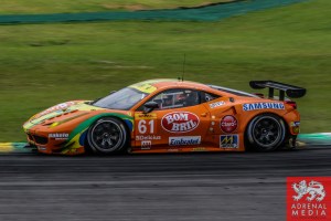 Emerson Fittipaldi (BRA) / Alessandro Pier Guidi (ITA) / Jeffrey Segal (USA) / Car #61 LMGTE AM AF Corse (ITA) Ferrari F458 Italia - 6 Hours of Sao Paulo at Interlagos Circuit - Sao Paulo - Brazil