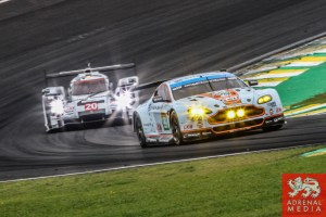 Alex MacDowall (GBR) / Darryl O'Young (CAN) / Fernando Rees (BRA) / Car #99 LMGTE PRO Aston Martin Racing (GBR) Aston Martin Vantage V8 - 6 Hours of Sao Paulo at Interlagos Circuit - Sao Paulo - Brazil