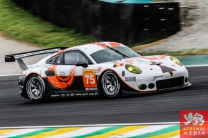 Francois Perrodo (FRA) / Emmanuel Collard (FRA) / Matthieu Vaxiviere (FRA) / Car #75 LMGTE AM Prospeed Competition (BEL) Porsche 911 GT3 RSR - 6 Hours of Sao Paulo at Interlagos Circuit - Sao Paulo - Brazil