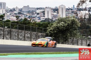 Emerson Fittipaldi (BRA) / Alessandro Pier Guidi (ITA) / Jeffrey Segal (USA) / Car #61 LMGTE AM AF Corse (ITA) Ferrari F458 Italia - 6 Hours of Sao Paulo at Interlagos Circuit - Sao Paulo - Brazil