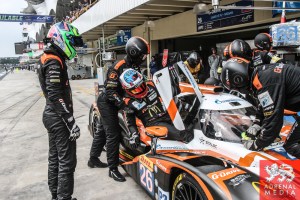 Roman Rusinov (RUS) / Olivier Pla (FRA) / Julien Canal (FRA) / Car #26 LMP2 G-Drive Racing (RUS) Ligier JS P2 - Nissan - 6 Hours of Sao Paulo at Interlagos Circuit - Sao Paulo - Brazil