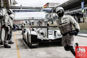 Romain Dumas (FRA) / Neel Jani (CHE) / Marc Lieb (DEU) / Car #14 LMP1 Porsche Team (DEU) Porsche 919 Hybrid  - 6 Hours of Sao Paulo at Interlagos Circuit - Sao Paulo - Brazil