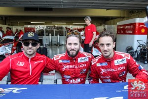 Nicolas Prost (FRA) / Nick Heidfeld (DEU) / Mathias Beche (CHE) / Car #12 LMP1 Rebellion Racing (CHE) Rebellion Toyota R-One - 6 Hours of Sao Paulo at Interlagos Circuit - Sao Paulo - Brazil