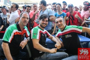 Stephen Wyatt (AUS) / Michele Rugolo (ITA) / Andrea Bertolini (ITA) / Car #81 LMGTE AM AF Corse (ITA) Ferrari F458 Italia - 6 Hours of Sao Paulo at Interlagos Circuit - Sao Paulo - Brazil